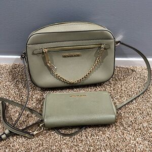 Michael kors crossbody and wallet